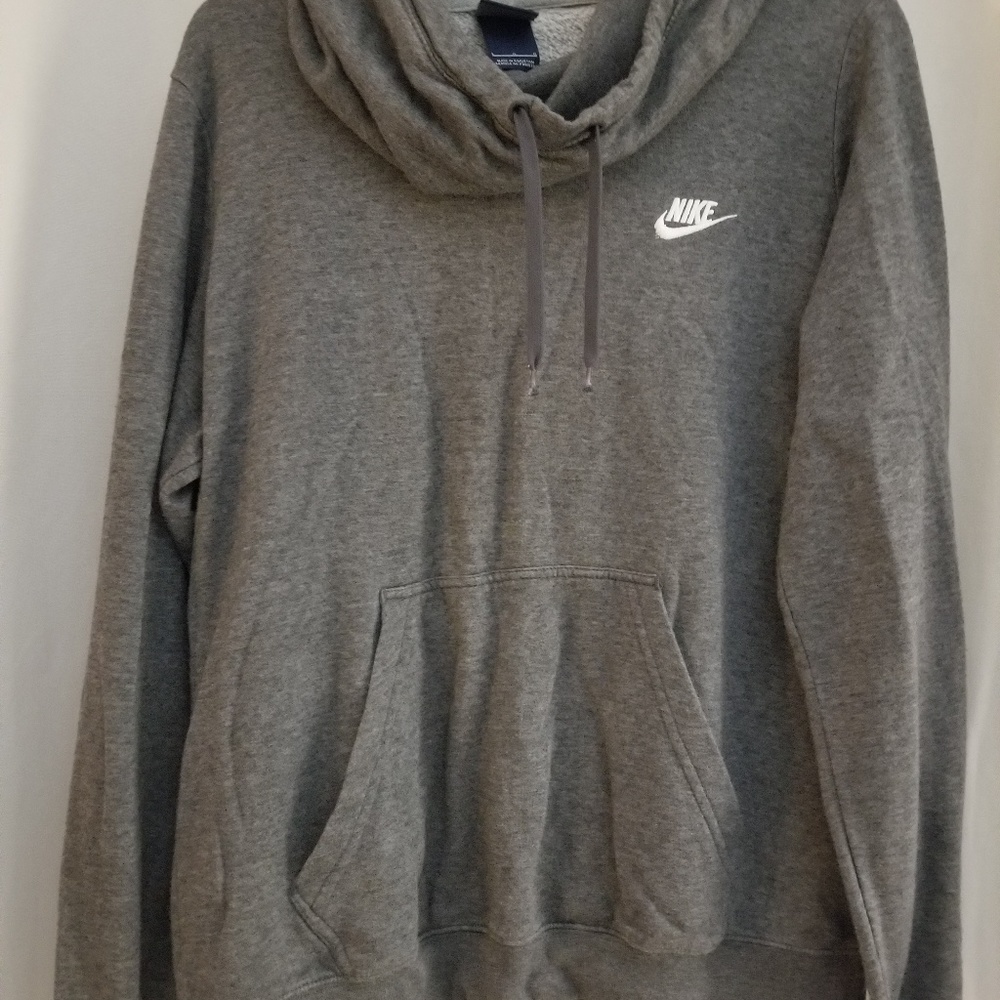 Nike grey hooded sweatshirt